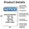 Signmission Hours Of Operation Mon - Fri _, 12 in W x Rectangle, Aluminum OS-2PACK-NS-A-1218-V-13542 - alternate 5